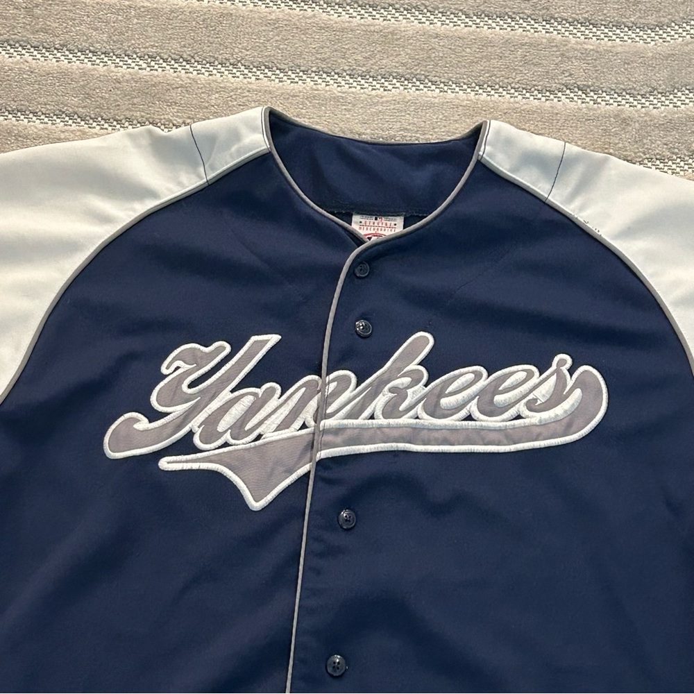Vintage True Fan MLB New York Yankees Baseball Jersey - L